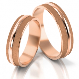 Obrączki ślubne AS48 (kolor złota: różowy)