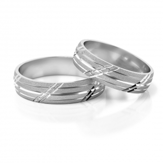 Obrączki ślubne AS51 (kolor złota: biały)