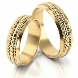 Obrączki ślubne AS69 (kolor złota: żółty)