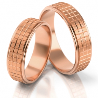 Obrączki ślubne AS80 (kolor złota: różowy)