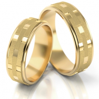 Obrączki ślubne AS90 (kolor złota: żółty)