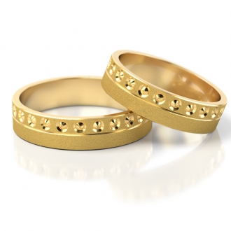 Obrączki ślubne AS126 (kolor złota: żółty)