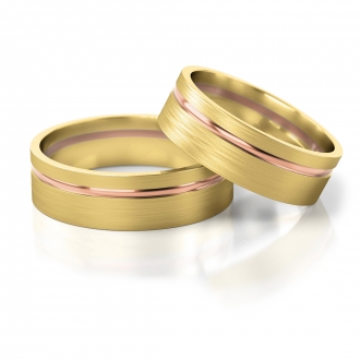 Obrączki ślubne AS139 (kolor złota: żółty / różowy / żółty)