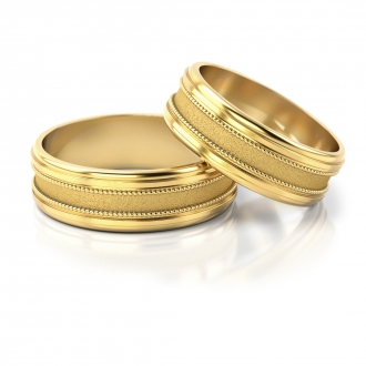 Obrączki ślubne AS142 (kolor złota: żółty)