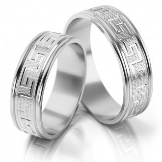 Obrączki ślubne AS201 (kolor złota: biały)