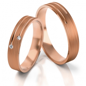 Obrączki ślubne AS223 (kolor złota: różowy)