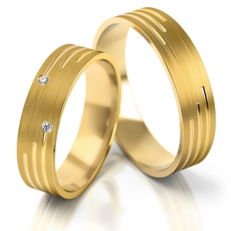 Obrączki ślubne AS225 (kolor złota: żółty)