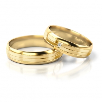 Obrączki ślubne AS240 (kolor złota: żółty)