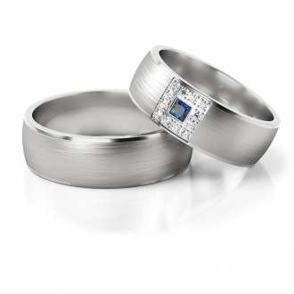 Obrączki ślubne AS242 (kolor złota: biały)