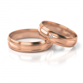 Obrączki ślubne AS255 (kolor złota: różowy)