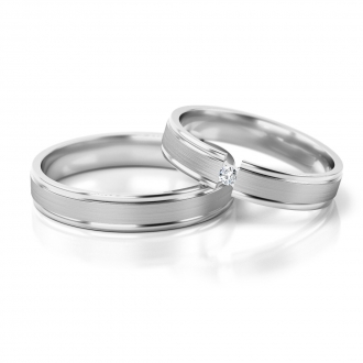 Obrączki ślubne AS266 (kolor złota: biały)