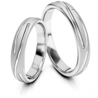 Obrączki ślubne AS324 (kolor złota: biały)