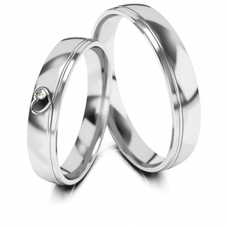 Obrączki ślubne AS326 (kolor złota: biały)