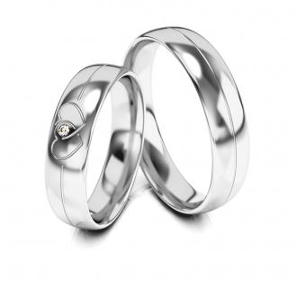 Obrączki ślubne AS330 (kolor złota: biały)