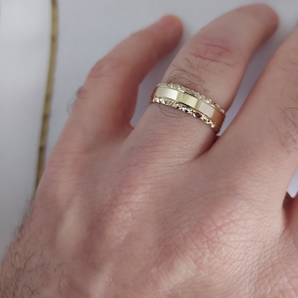 Obrączki ślubne AS2750 (kolor złota: żółty, szer. 5mm, całość poler)