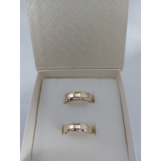 Obrączki ślubne AS2750 (kolor złota: żółty, szer. 5mm, całość poler)