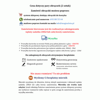 Klasyczne złote obrączki ślubne 6mm białe BE43 - Komplet