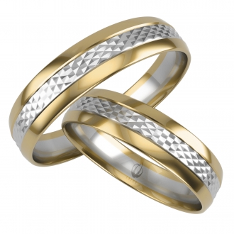 Obrączki ślubne złote LN39