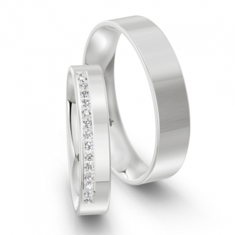 Obrączki srebrne SR55 (szer. 4mm i 5mm)