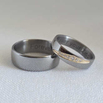 Obrączki z tantalu TAN658 (szer. 5mm i 7mm)