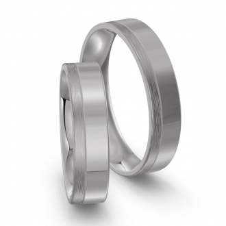 Obrączki z tytanu płaskie od 3mm do 8mm TN011