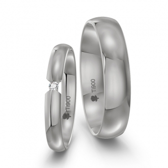 Obrączki z tytanu TN029 (szer. 3mm i 5mm)