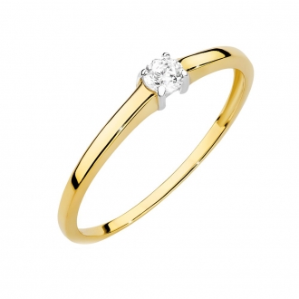 Złoty pierścionek M080