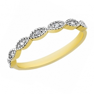 Złoty pierścionek z cyrkoniami PM016