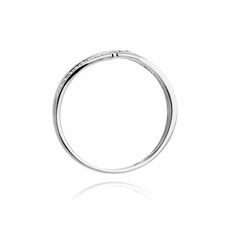 Złoty pierścionek zaręczynowy z brylantami 0.03ct BD114/9K