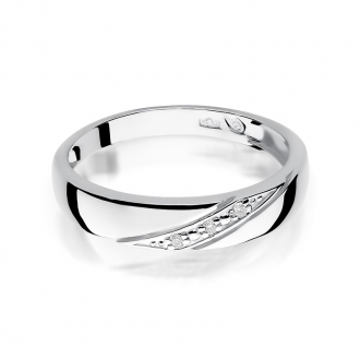 Złoty pierścionek zaręczynowy z brylantami 0.02ct BD118/9K