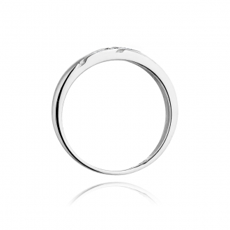 Złoty pierścionek zaręczynowy z brylantami 0.02ct BD118/9K