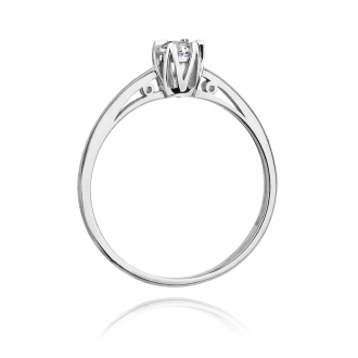 Pierścionek zaręczynowy z brylantem 0.15ct BD133