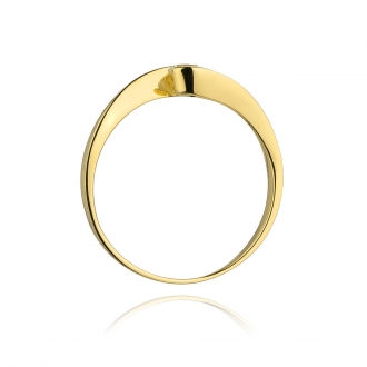 Pierścionek zaręczynowy z brylantem 0.13ct BD160