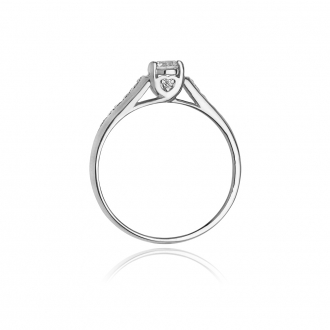 Złoty pierścionek zaręczynowy z brylantami 0.33ct BD16