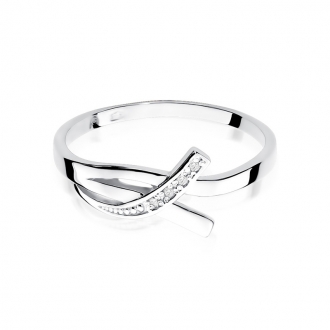 Złoty pierścionek zaręczynowy z brylantami 0.02ct BD179/9K