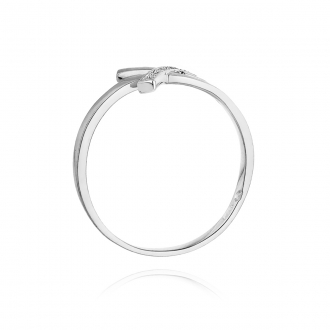 Złoty pierścionek zaręczynowy z brylantami 0.02ct BD179/9K