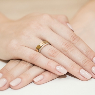 Pierścionek zaręczynowy z brylantami 0.09ct BD214