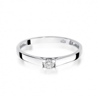 Pierścionek zaręczynowy z brylantem 0.10ct BD221/10