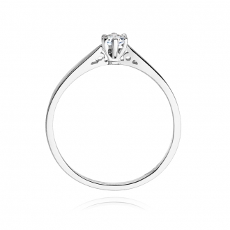 Pierścionek zaręczynowy z brylantem 0.10ct BD229