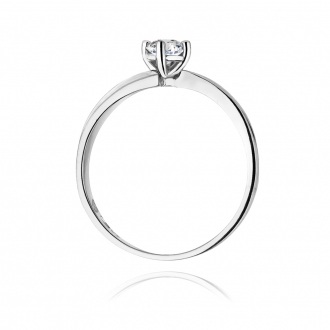 Złoty pierścionek zaręczynowy z brylantem 0.25ct BD231B/25