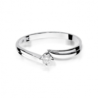 Pierścionek zaręczynowy z brylantem 0.10ct BD231/10