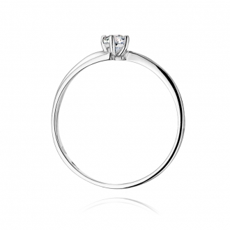 Pierścionek zaręczynowy z brylantem 0.10ct BD231/10