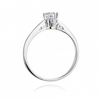 Złoty pierścionek zaręczynowy z brylantem 0.25ct BD234B/25