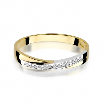 Pierścionek zaręczynowy z brylantami 0.07ct BD305/9K