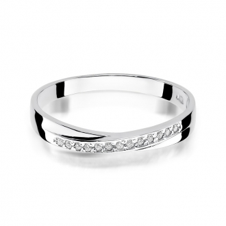 Pierścionek zaręczynowy z brylantami 0.07ct BD305/9K