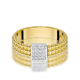 Pierścionek zaręczynowy z brylantami 0.08ct BD353/9K