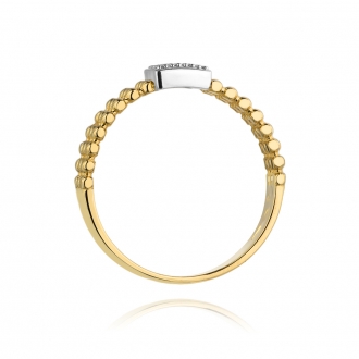 Pierścionek zaręczynowy z brylantami 0.08ct BD353/9K