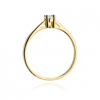 Pierścionek zaręczynowy z brylantem 0.15ct BD367