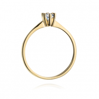 Pierścionek zaręczynowy z brylantem 0.23ct BD387