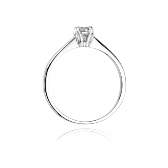 Złoty pierścionek zaręczynowy z brylantem 0.30ct BD47/30